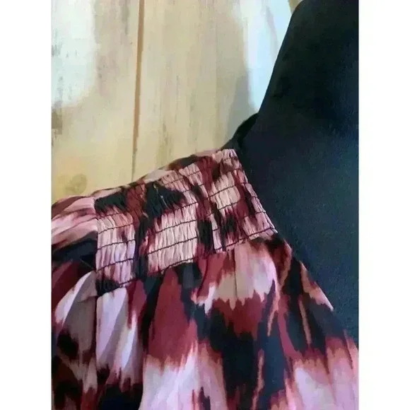 Harlow & Rose Women’s Petite Smocked Ruffled Hem Maxi Dress Petite Large - Picture 9 of 16